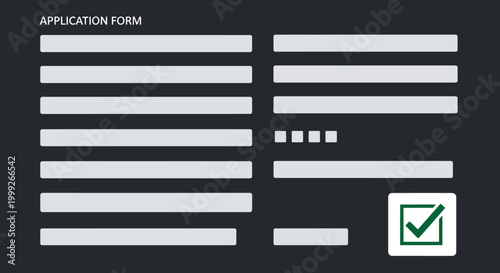 Application Form Document Office Paperwork.