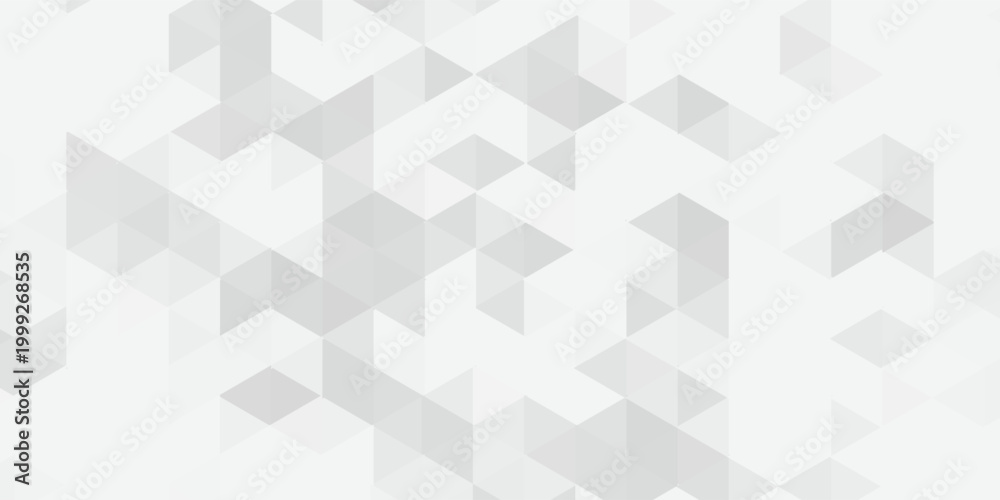 Fototapeta premium Abstract white background with silver effect. Light gray colour texture. Grey blue modern pattern. Gradient textur. Triangle patern. Triangular backdrop. Design bg business print