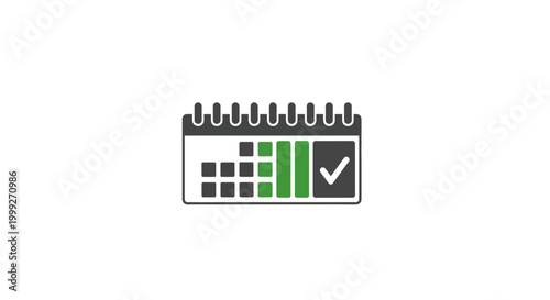 Calendar with checked task icon.
