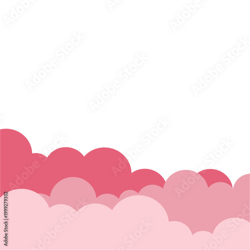 Pink Cloud Border