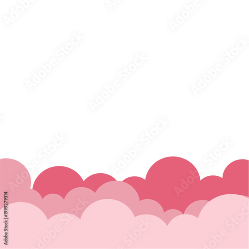 Pink Cloud Border
