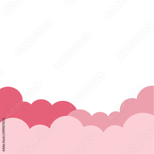 Pink Cloud Border