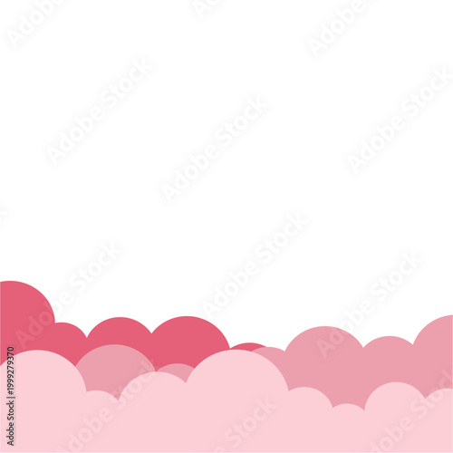 Pink Cloud Border