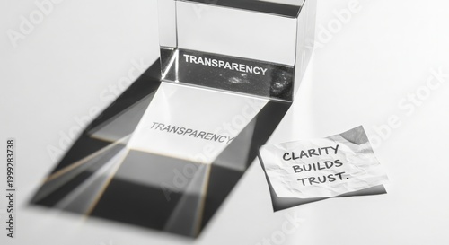 Glass Prism Casting A Shadow Labeled 