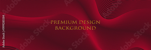 Premium background design with diagonal line pattern in maroon colour. Vector horizontal template for digital business banner, formal invitation, luxury voucher, prestigious gift certificate