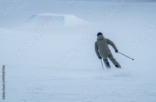 skier on snow