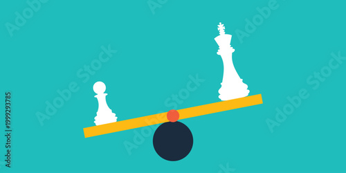 Chess pawn and king background. People Power. Democracy banner. Game wallpaper
