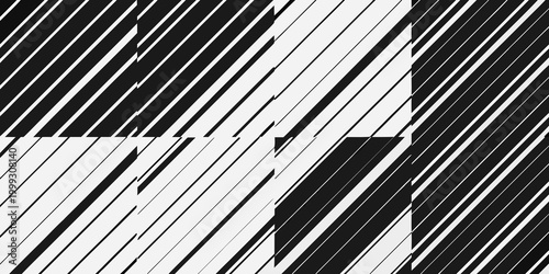 Abstract diagonal stripe pattern in black and white