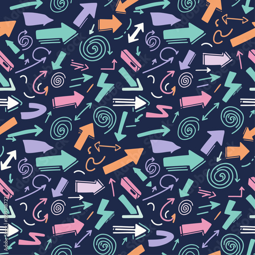 Vibrant arrows and spirals create dynamic pattern on dark background with d170671a-bb0d-4263-ace6-bb79a9513547.ai reference