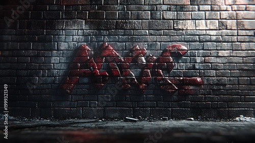 Grunge urban brick wall texture with soft blur high resolution picture