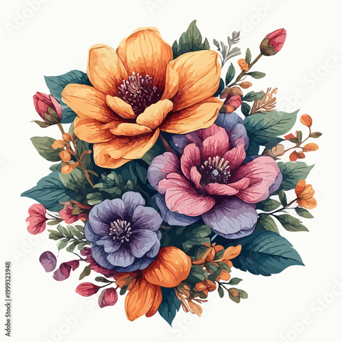 Cuadro en lienzo Beatiful Flowers Design Very Cool