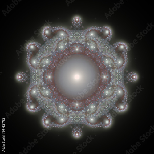 Sparkling glossy fractal design