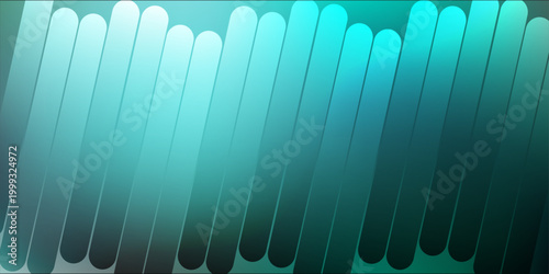 Obraz na plátně Dynamic abstract pattern with vibrant teal and blue gradient lines, creating a m