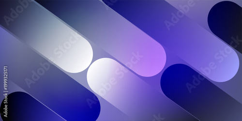 Dynamic abstract background featuring diagonal rounded bar shapes in a vibrant gradient blend of purple, blue, and white for a modern graphic design