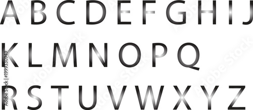 Creative letters style vector design with modern typography alphabet set, decorative text elements and stylish font composition, editable illustration for branding logo poster and social media