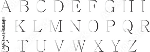 Creative letters style vector design with modern typography alphabet set, decorative text elements and stylish font composition, editable illustration for branding logo poster and social media