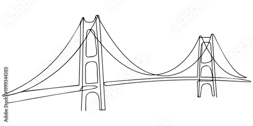 Foto bridge over the river, Silent bridge passage