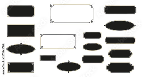 Collection of Decorative Frames and Borders - Vintage and Modern Styles