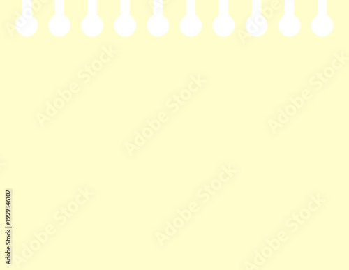 Minimalist Yellow Spiral Notebook Memo Paper Template
