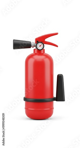 Red Fire Extinguisher - Safety Equipment for Fire Protection and Emergency Response.