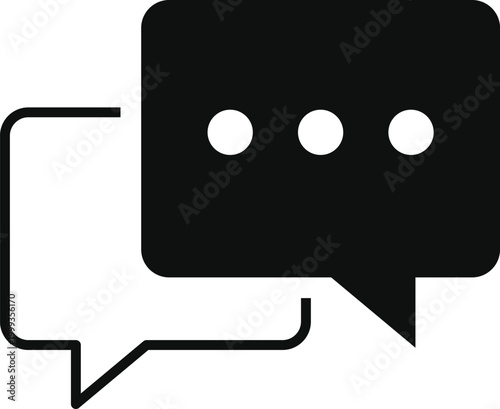 Chat and Talk Icon Set. support center symbols. Consultation and customer feedback design. Live assistance and help desk icons
