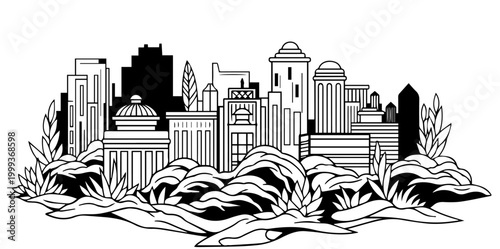 vector illustration of a city