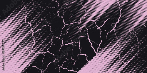 Konstfotografi pink black brush wrap car sticker pattern abstract banner sporty lines black pink grunge color combination brush pattern racing motorsport design, Eps 10