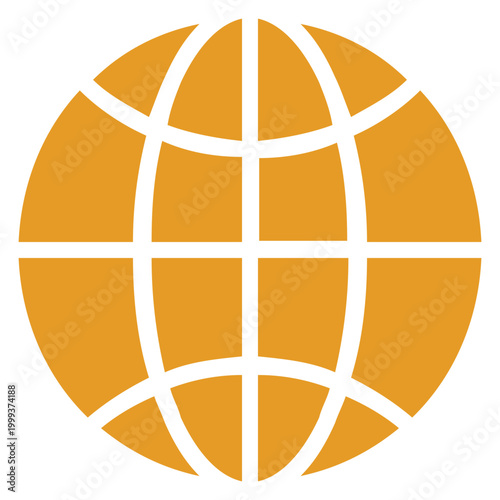Illustration image of Earth Globe free icon isolated on white background