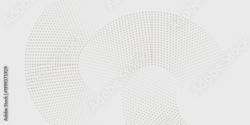 Abstract white glowing geometric lines on gray background. Modern shiny blue circle lines pattern. Futuristic technology concept. Suit for cover, poster.Vector Eps 10