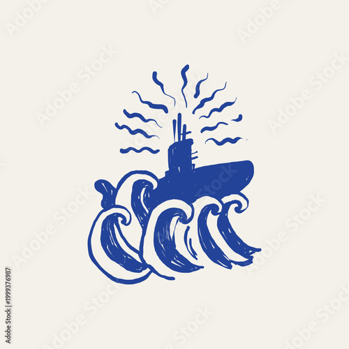 Ocean and sea-themed vector illustrations. Includes waves, marine animals, shells, boats, and underwater elements. Perfect for summer designs and nature projects.