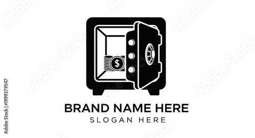 Secure Safe with Combination Lock and Keyhole.