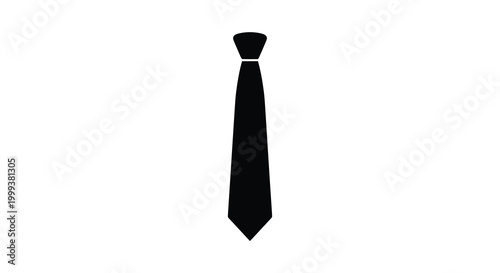 black tie silhouette on white background high quality