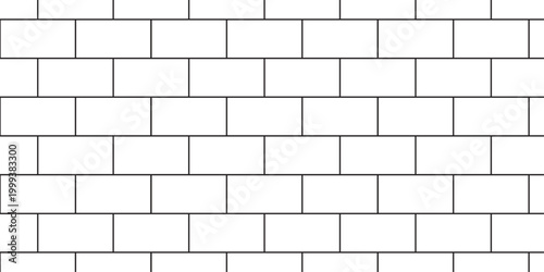 Tableau sur toile Urban abstract pavement floor and wall white structure brick wall row wallpaper texture design