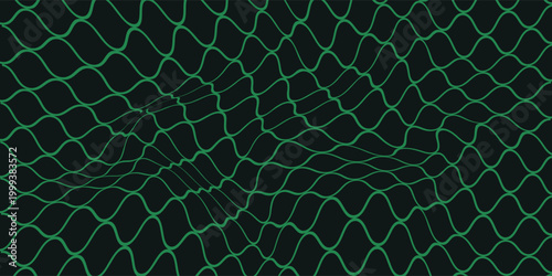 Mesh texture for fishing nets. Seamless pattern for sportswear or soccer goal, volleyball net, basketball hoop, hockey, athletics. Abstract net green background for sports.