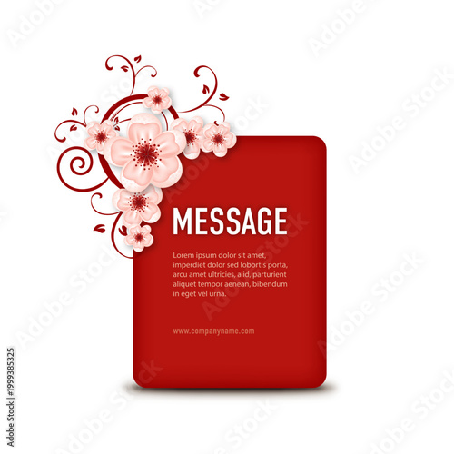 Message Box Vector Graphic Illustration