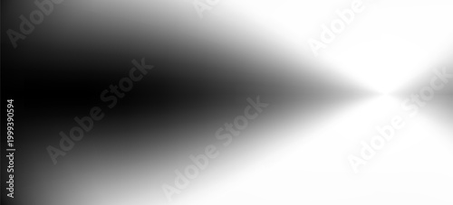 Conical Metallic Silver Gradient Background with Circular Chrome Reflection and Light Rays