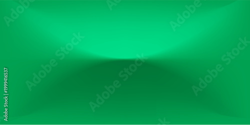 Dark green studio room. 3d backdrop for product presentation. Minimal wall scene. Showcase, promotion display. Vector illustration