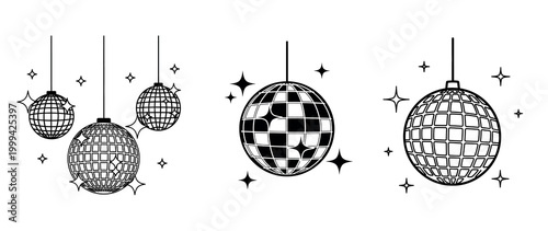 Elegant black and white silhouette lanterns with sparkling star accents