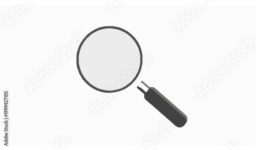 Magnifying Glass Icon for Search Discovery and Inspection Concepts