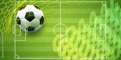 green grass texture with a soccer ball - well groomed turf in the garden