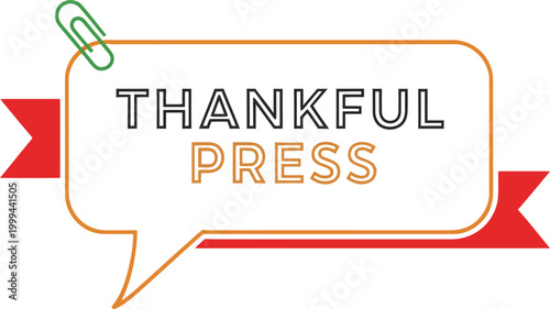 Minimalist Thankful Mood Graphic Design Vector Illustration 