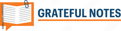 Grateful Notes Minimalist Design Vector Illustration 