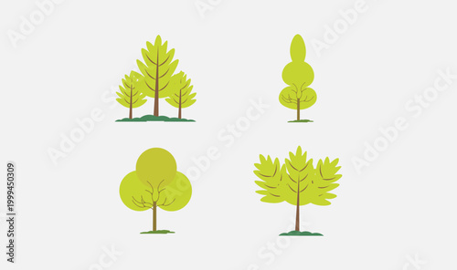 Tree collection vector design