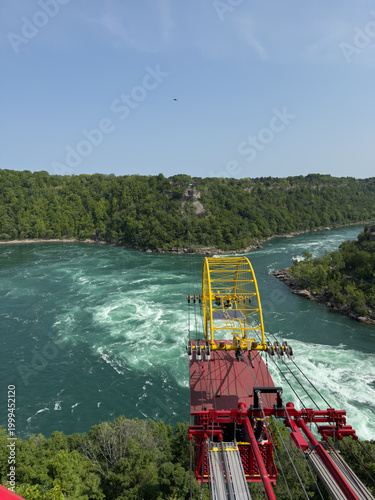 The Whirlpool Aero Car or Spanish Aero Car is a cable car located in Niagara Falls, Ontario, that transports passengers over a section of the Niagara River referred to as the Niagara Whirlpool.