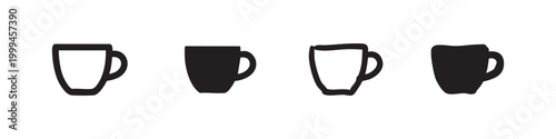 Universal Beverage Mug and Cup Vector Icons