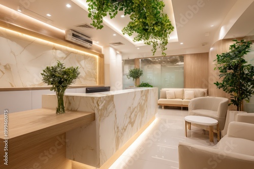 Welcoming lobby of a professional dentist