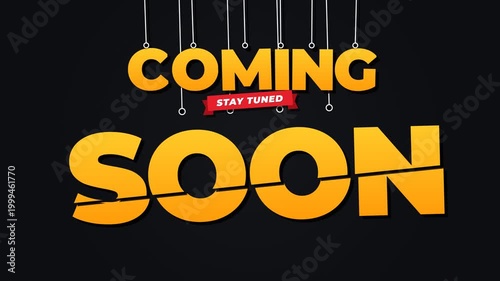 Coming Soon Text Animation for Launch Announcement