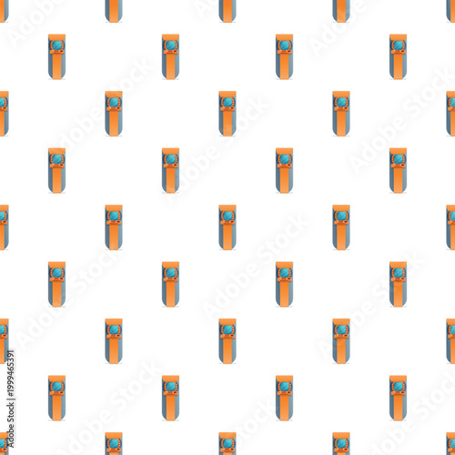 Automated teller machines creating a seamless pattern on a white background