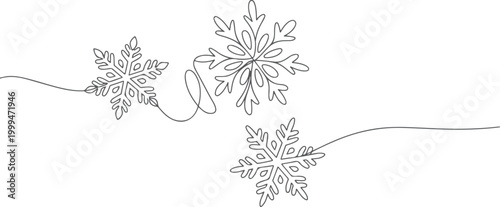 Black and white line of three stylized dandelion seed heads with wispy dispersal seeds line dandelion