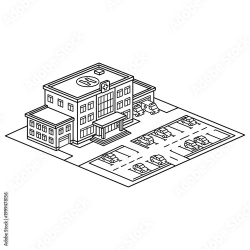 Angled Medical Building On Planned Site Map